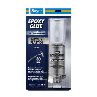 SAYER EPOXY GLUE CURADO METAL Y PLASTICO